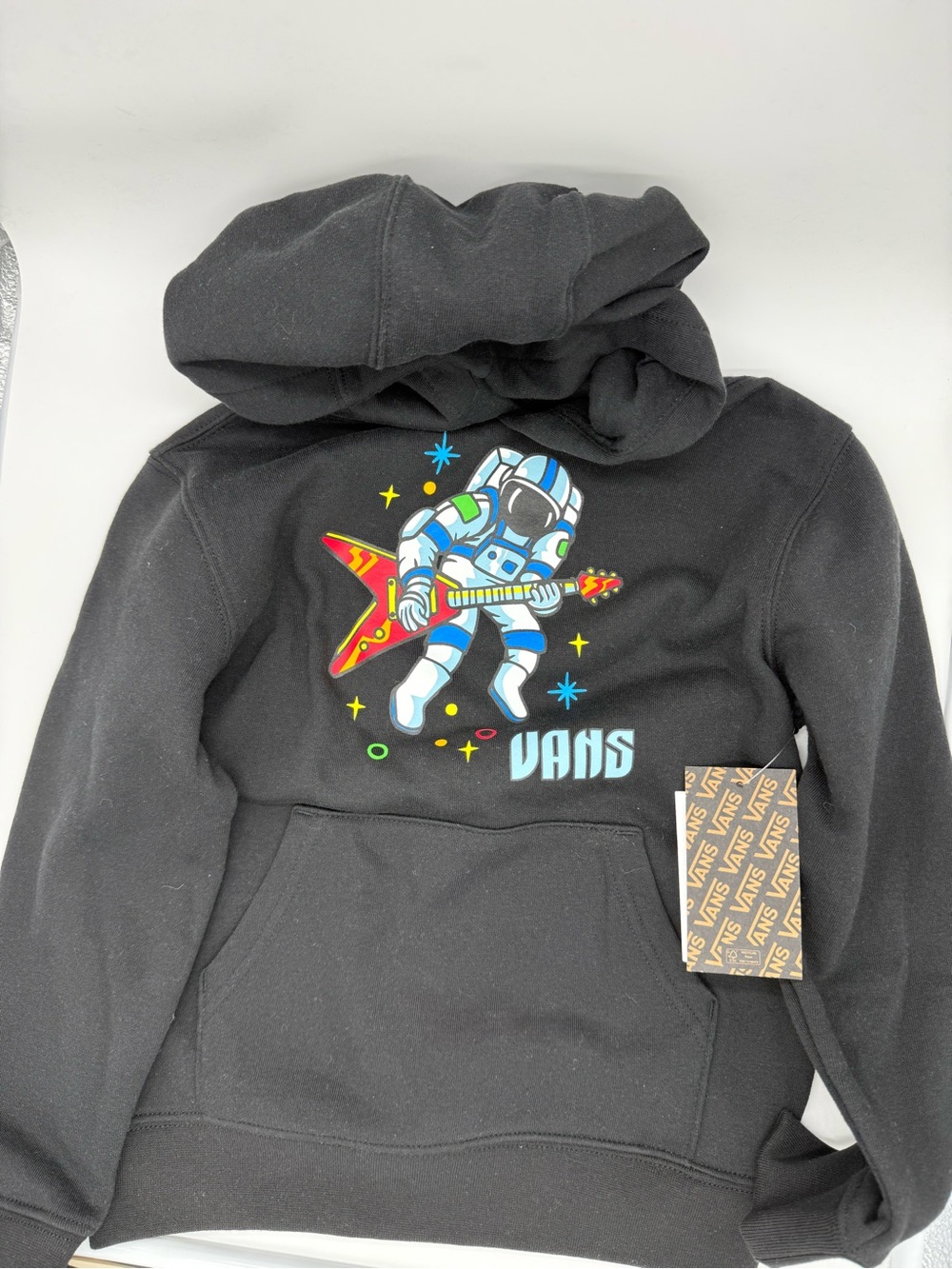 Vans Black Kids Astronaut Guitar Pullover Hoodie